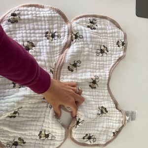 Car seat bib - perfect for car sick toddlers.